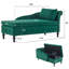 Balla Velvet Chaise Lounge-80670195