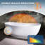 NURCOLIN Baignoire de trempage autoportante en acrylique de 59 po x 31,5 po à finition double ergonomique, blanc brillant
