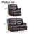 Denzer 2 - Piece Modern and Soft Breathable Faux Leather Power Reclining Living Room Set-93762342