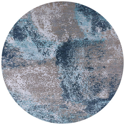 Tapis bleu / gris Broadalbin