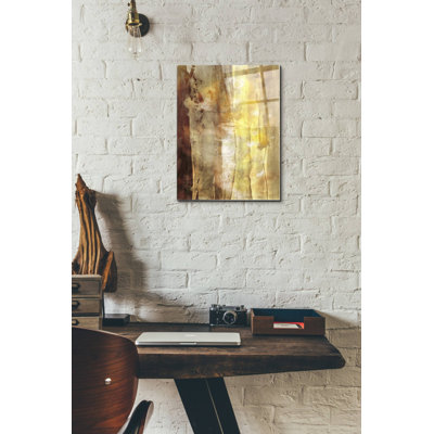 «Golden Glow I» par Sisa Jasper, art mural en verre acrylique
