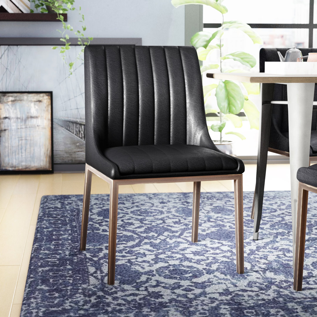 20'' H Faux Leather Upholstered Dining Chair (Set of 2) 17 Stories Upholstery