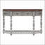 Canapé console 52 po moderne et contemporain avec table courbée pour hall d'entrée avec 4 tiroirs et 1 tablette
