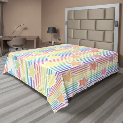 Ambesonne Print Top Flat Sheet