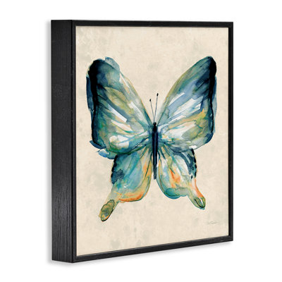 «Bold Butterfly» en vert, estampe numérique, design par Carol Robinson