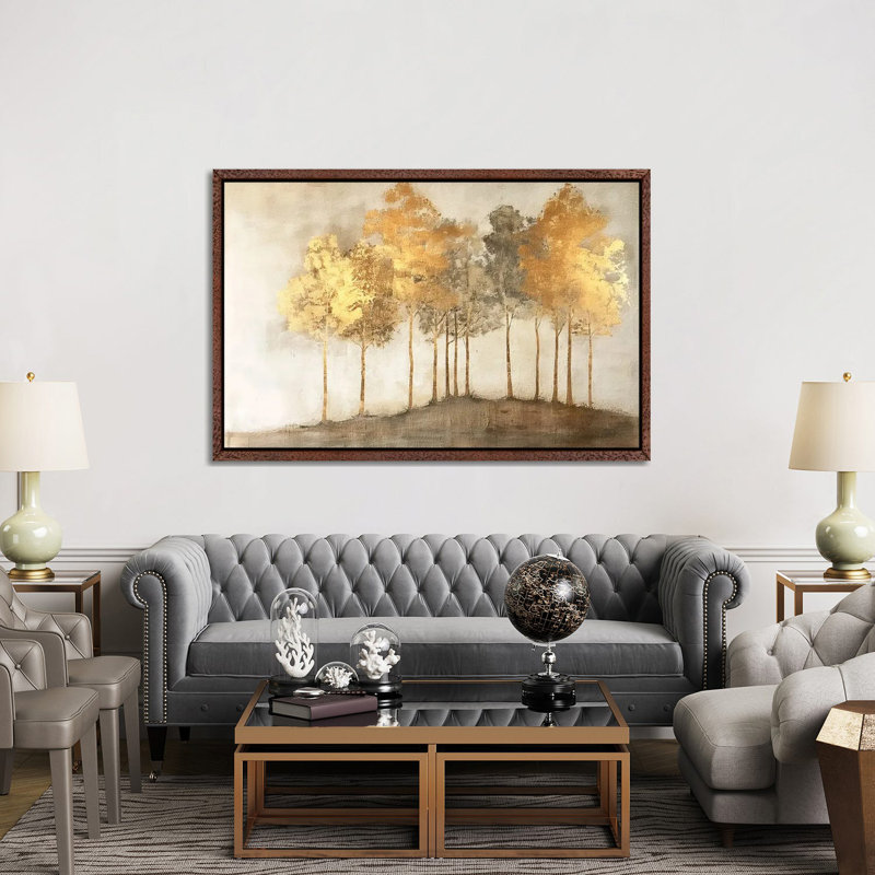 Golden Landscape VI by Willow Studio - Gallery-Wrapped Canvas Giclée on Canvas, Classic Wood, 45.72 cm H x 66.04 cm W
