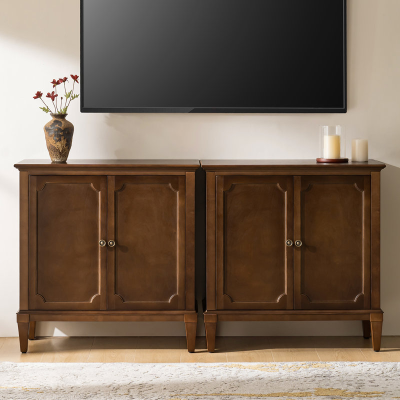 Armoire d'appoint 2 portes Acushnet, Noyer
