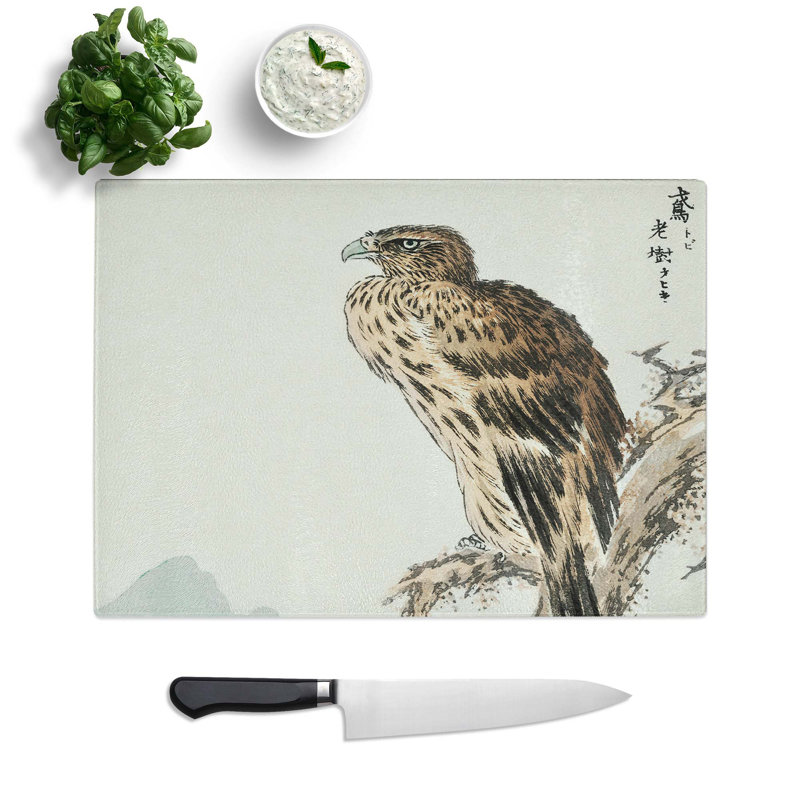 Glass Kite Bird by Numata Kashu Chopping Board, 28.5 cm W x 20 cm L