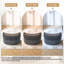 33.5cm Wide Curved Solid Colour Footstool Ottoman with Storage-1224965946