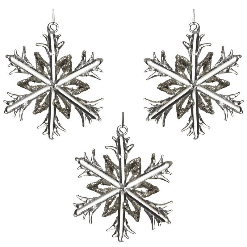 7cm Glass Astrology & Stars Holiday Shaped Ornament