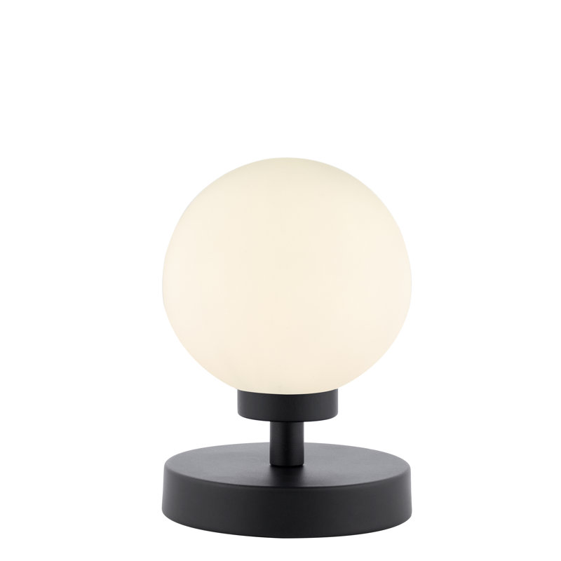 Metal Table Lamp Lamp, 17 cm H x 10.5 cm W x 10.5 cm D, Black