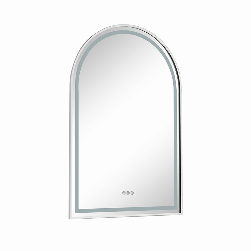Miroir de salle de bain Gerrold, Chrome