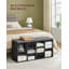Adara Linen Blend Upholstered Storage Bench-101798397