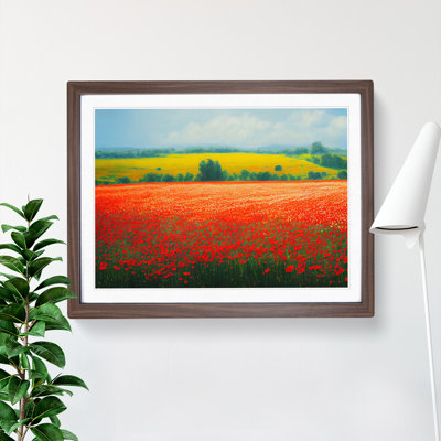Head Turning Poppies Flowers - Single Picture Frame Print