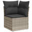  Ensemble de canapé de jardin gris clair, gris foncé-1457670955