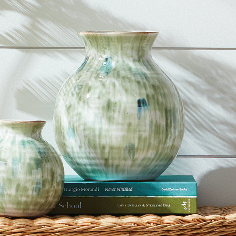 Vase Laguna, H 9 po x l 8 po x P 8 po