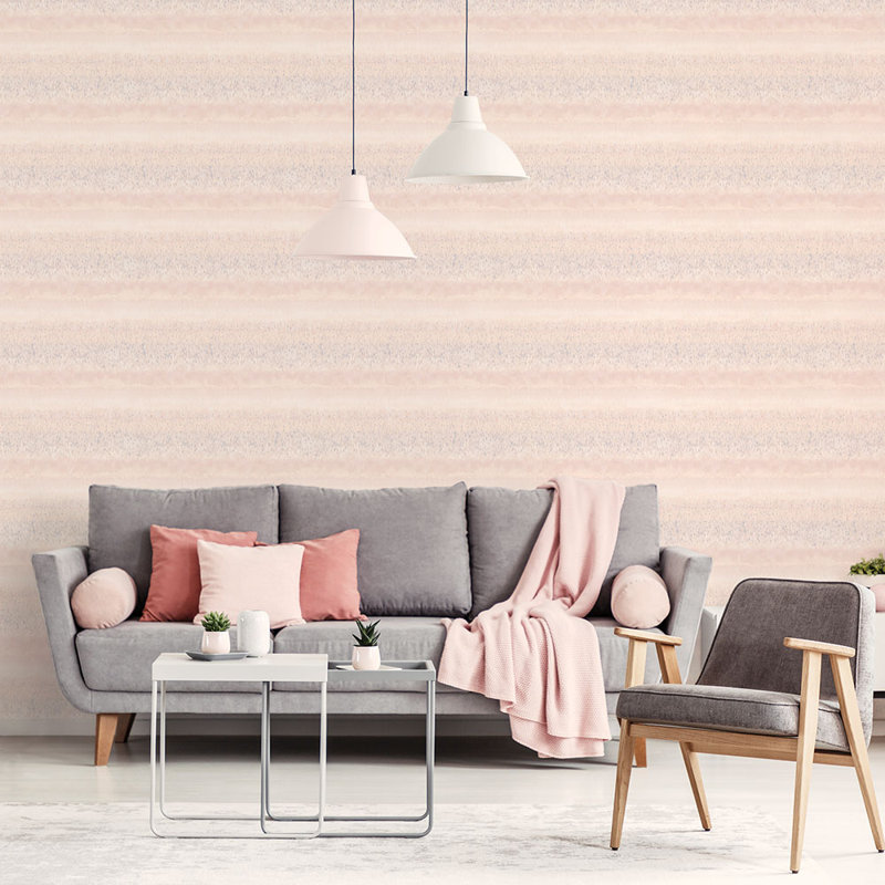  Rouleau de papier peint L 32,75 pi x l 20,5 po, Rose