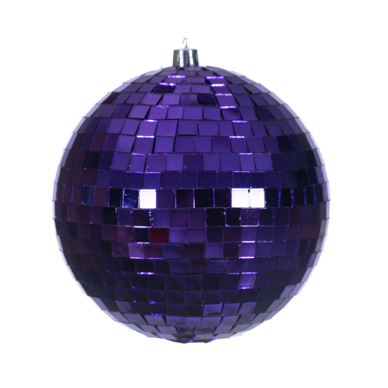 Ornement boule 4,75 "The Holiday Aisle®, H 4,75 po x l 4,75 po x P 4,75 po, Mauve