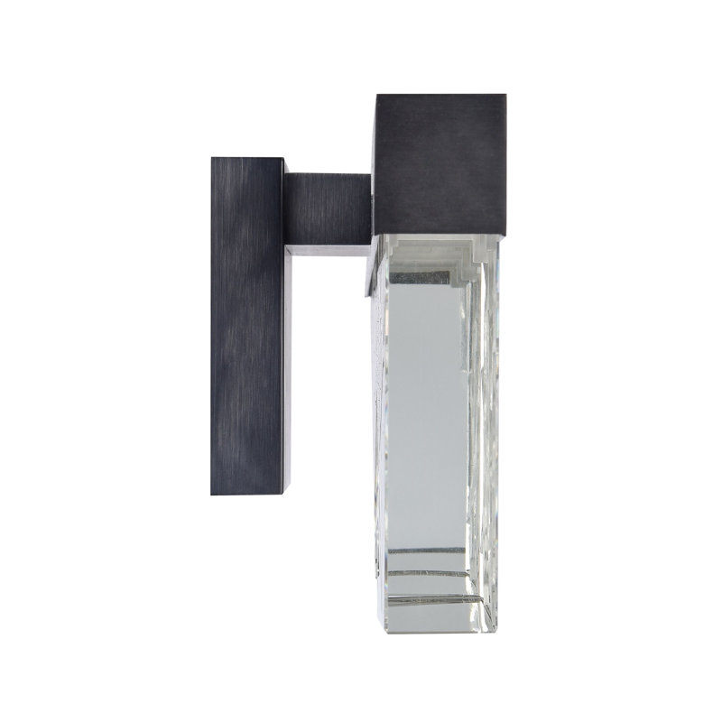 Lucus Dimmable LED Vanity Light, Satin Brushed Black