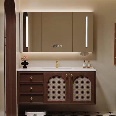 French retro minimalist bathroom cabinet