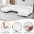 135.8" Wide Left Hand Facing Sofa & Chaise With Ottoman-1584691799