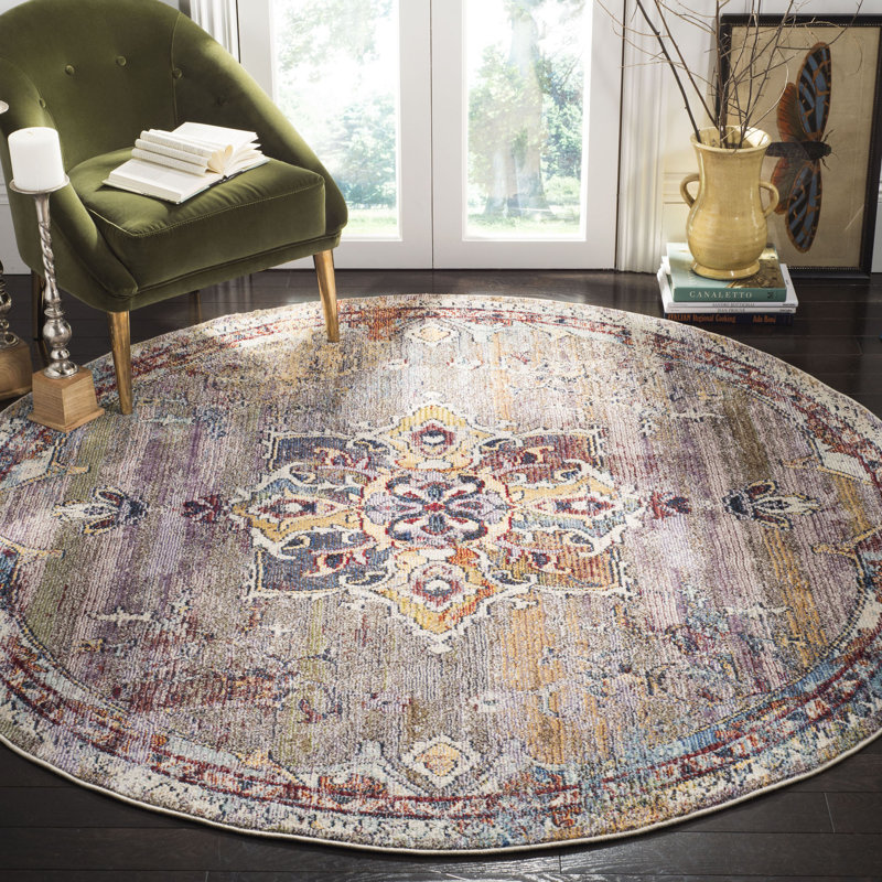 Mcintosh Savannah Performance Oriental Rug, Round 7'
