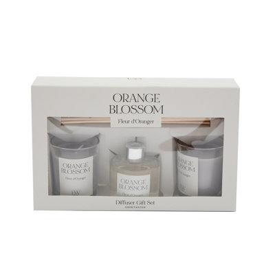 Geko Citrus Scented Jar Candle with Glass Holder
