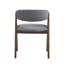 Ensemble de 2 chaises d'appoint seulement, avec tables en noyer