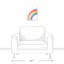 « never stop », art sur toile rainbows Kwong
