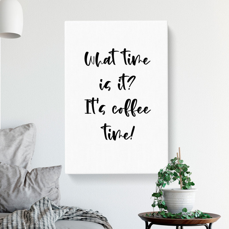 Coffe Time - Wrapped Canvas, 76cm H x 50cm W x 3cm D