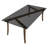 Rectangular Dining Table , Glass  Top & Vintage Oak