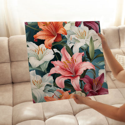 Floral Lily Flowers XVI Tropical Unframed Art Print