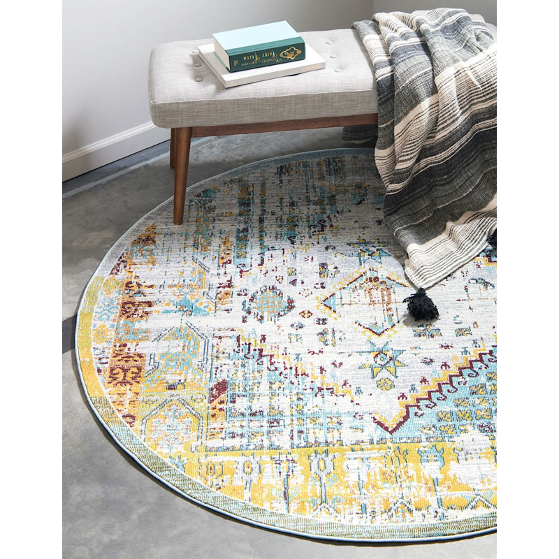 Oriental Indoor Rug, Round 8'4"