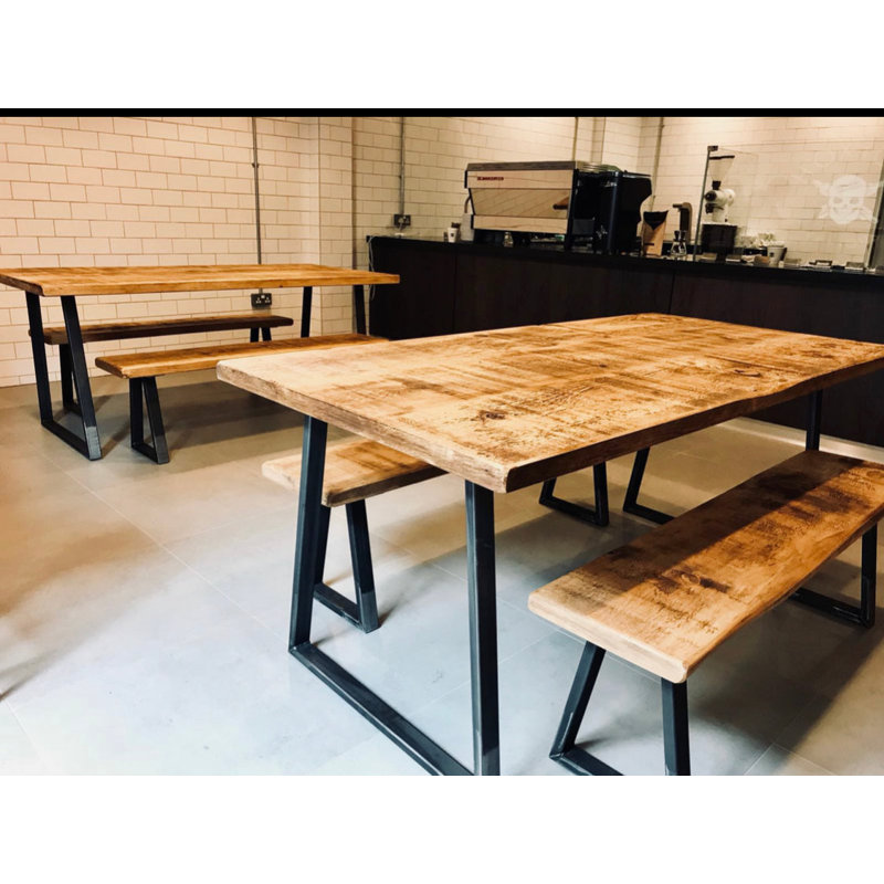Solid Wood Bench, 45 x 250 x 35cm