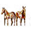 Painted Horses I Print by Milton Coppo-25707638-25707639