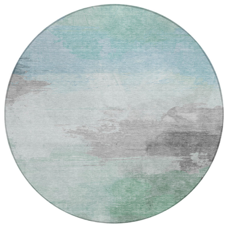 Tapis d'intérieur / extérieur bleu Vivara , 8 pi x 8 pi