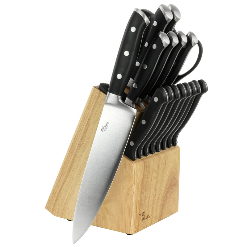 Our Table High Carbon Stainless Steel Knife Block Set
