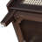 Trexm Boho Rattan Entryway Bench With Storage, Cushioned Shoe Bench With Double Doors, Wooden Shoe Organizer Bench For Entryway And Hallway (Espresso)-1964460201