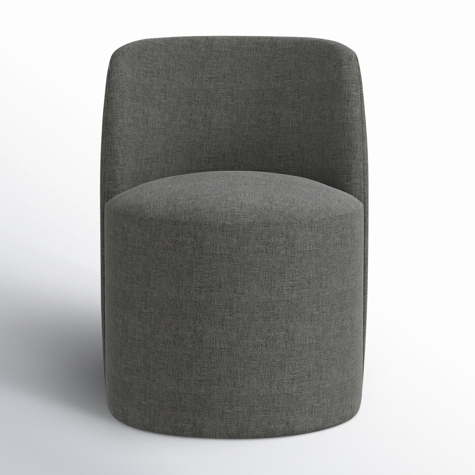 Begonia Dining Chair, Zuma Charcoal Textured Linen