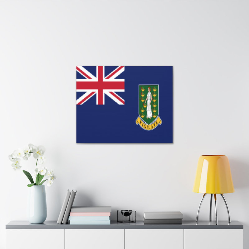 «Drapeau des îles Vierges britanniques» sur, H 24 po x l 30 po