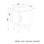 Cassiopeiae 35 cm W Bedside Table