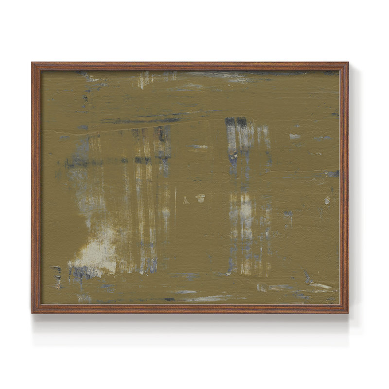 Mystique abstrait II - reproduction encadrée - réarmable, H 8 po x l 10 po, Noyer