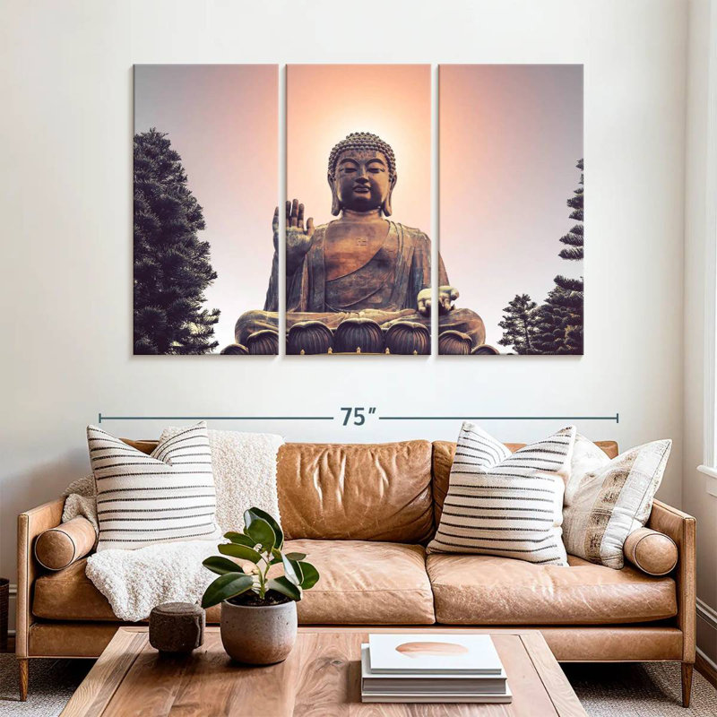 Bouddha géant Adella, H 42 po x l 65 po