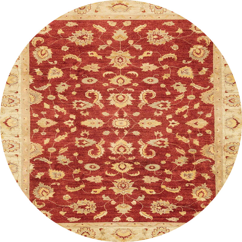 Abstract Indoor Rug, Round 7'