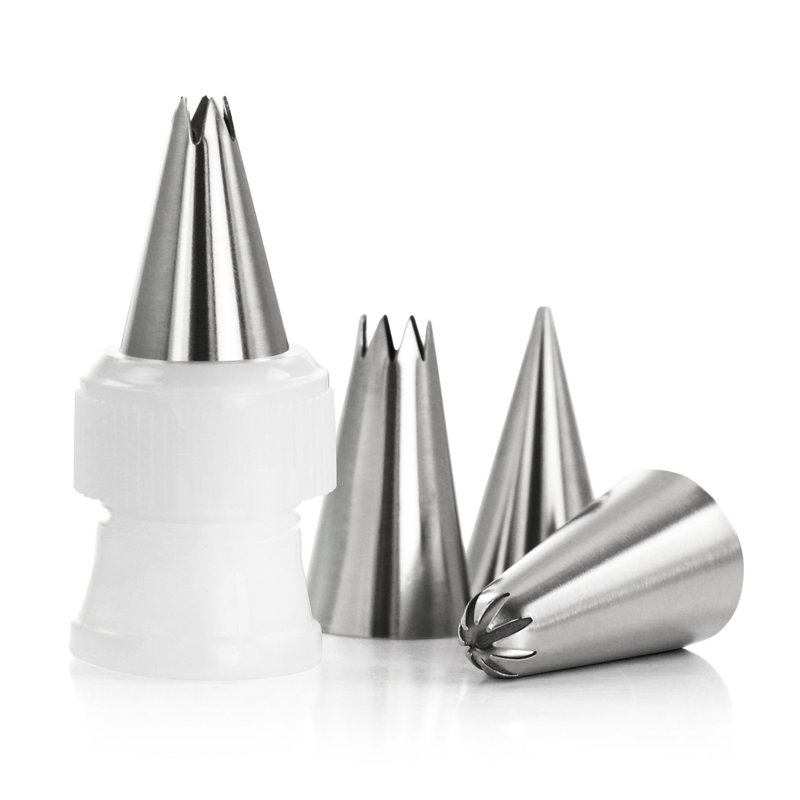 Stainless Steel Cake Decorating Nozzles 16-Piece Set