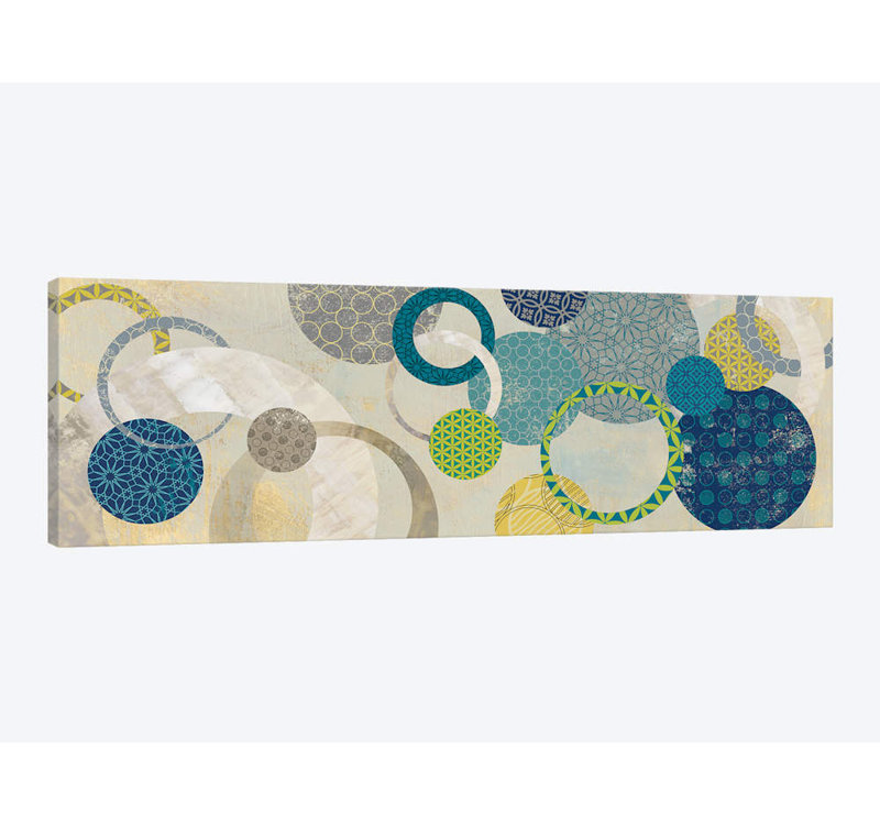 «Around We Go», impression sur toile tendue, H 24 po x l 72 po x P 1,5 po, Toile tendue
