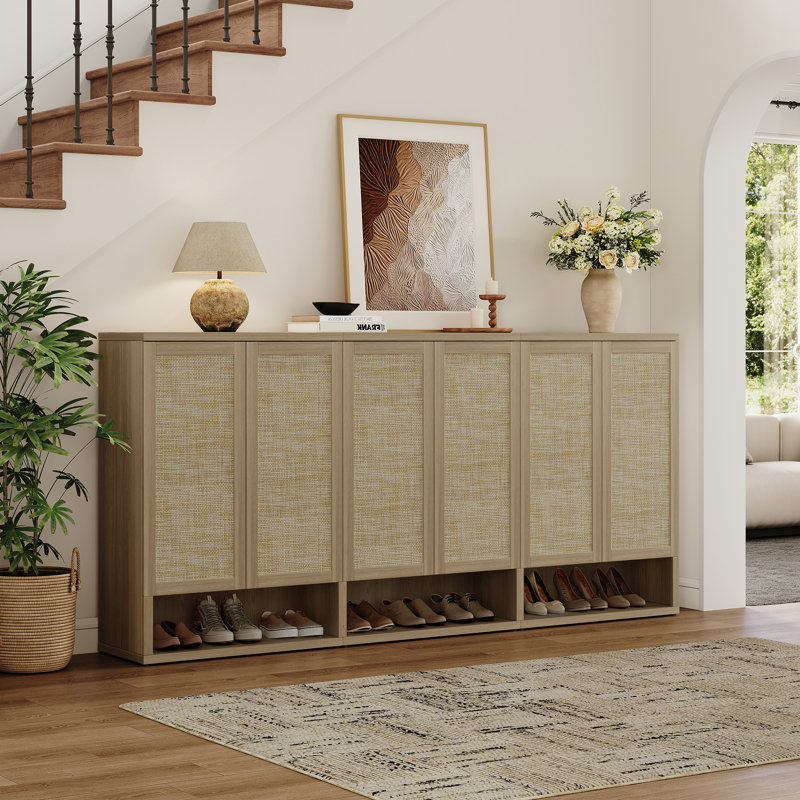 Armoire à chaussures Consiglia Boho, Chêne ambré, 2
