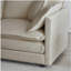 Canapé pour causeuse moderne en tissu pour salon, canapé rembourré à 2 places de grande taille avec 4 coussins, chenille café clair-298016663
