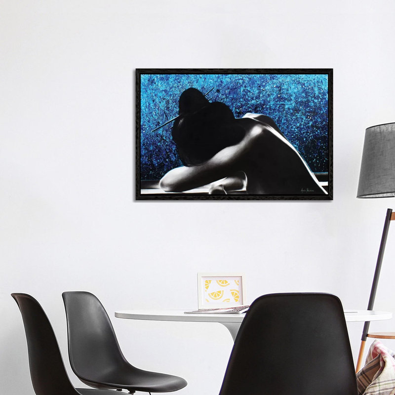 The Last Night by Ashvin Harrison - Print on Canvas, 101.6 cm H x 66.04 cm W, Black Framed