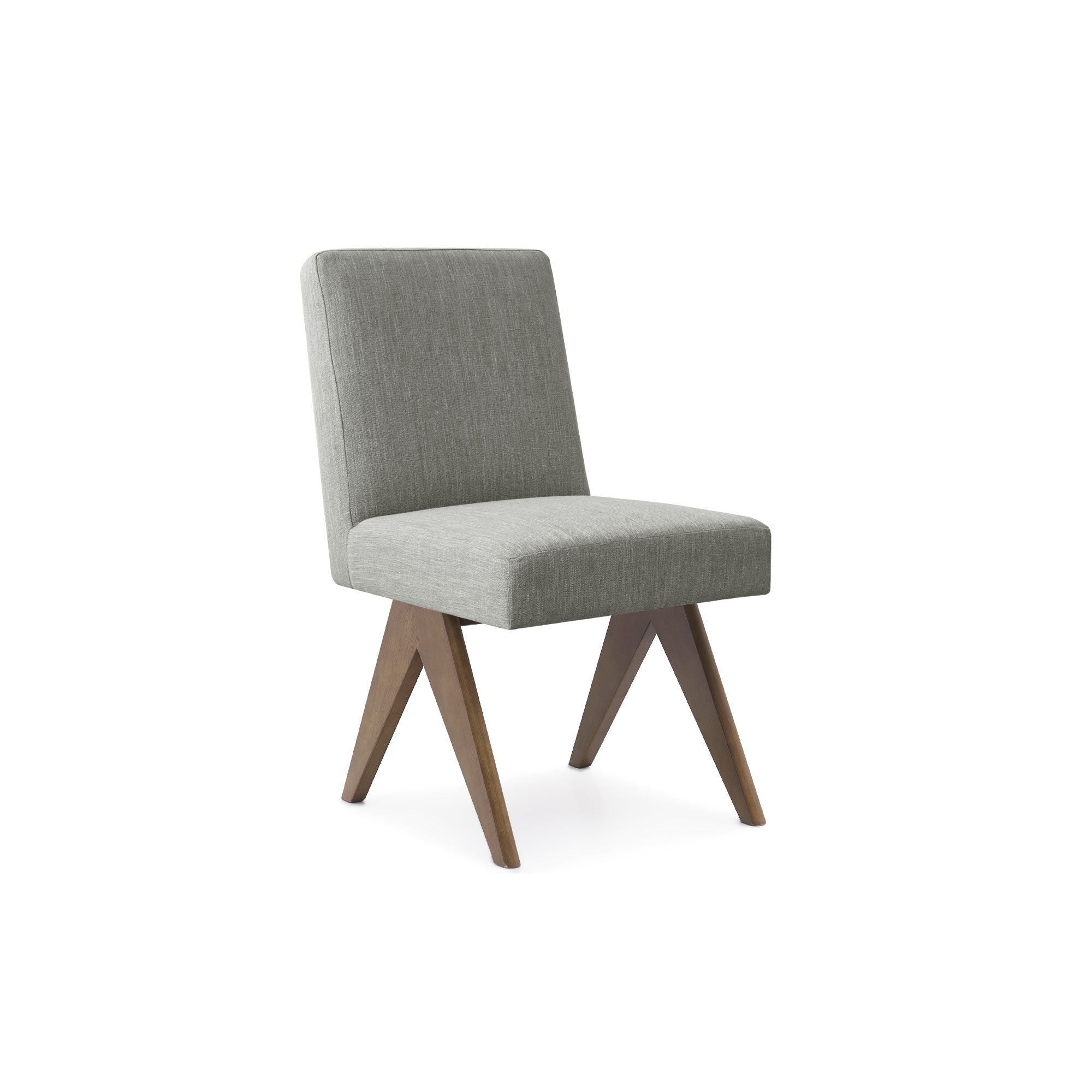 Brittnie Mid Century Modern Dining Chair, Gray